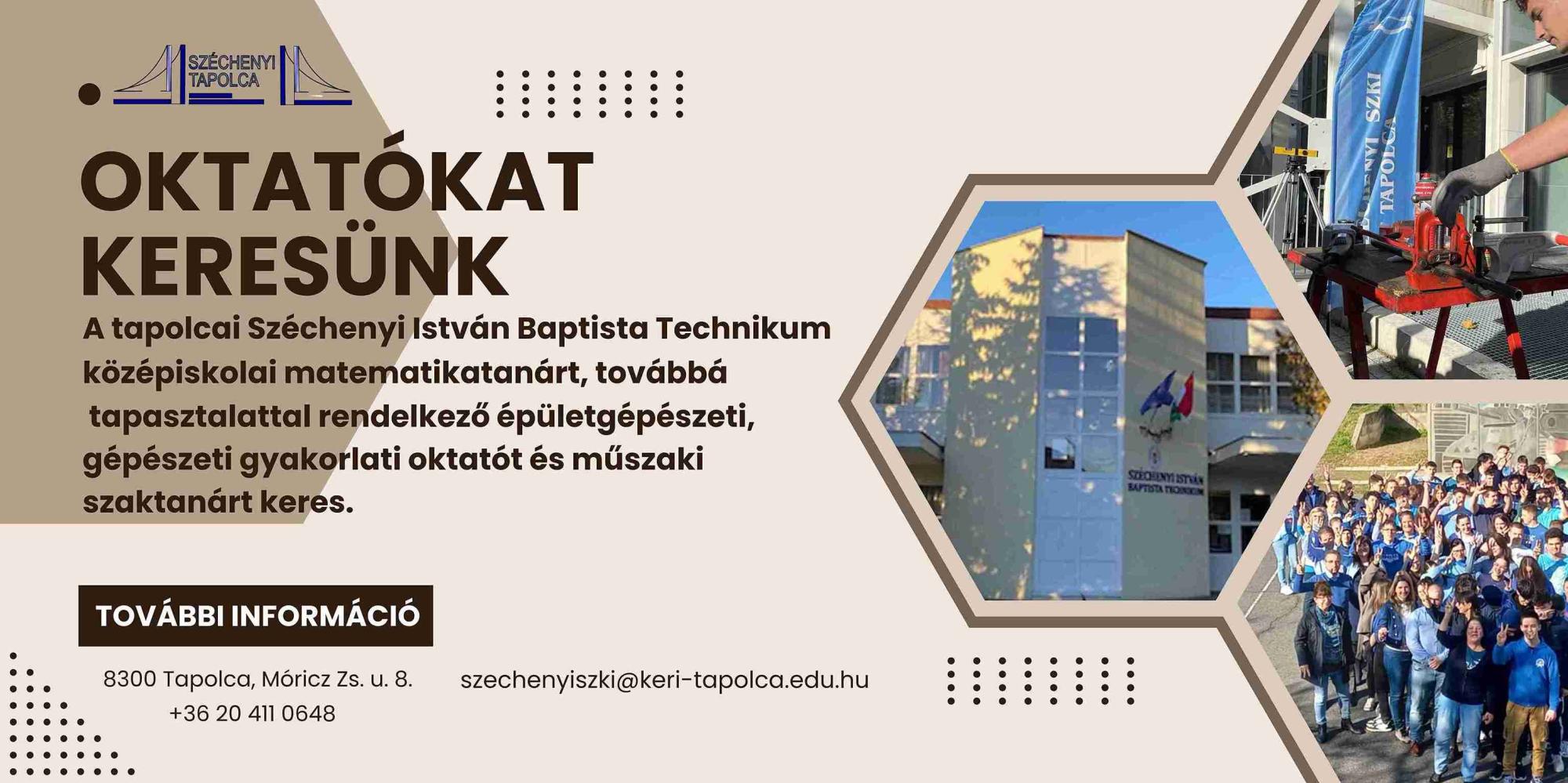 Széchenyi István Baptista Technikum, Szakképző Iskola és Gimnázium