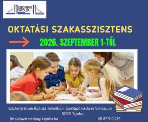 Oktatási szakasszisztens képzés