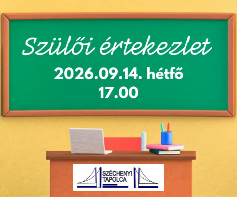 Szülői értekezlet 2026.09.14
